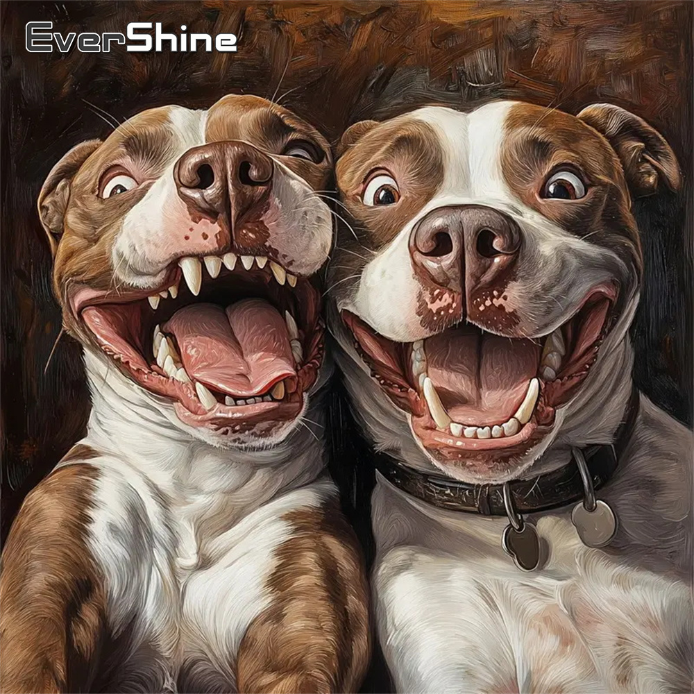 Resin Art Wallpaper - Evershine 5D DIY الماس اللوحة الكلب