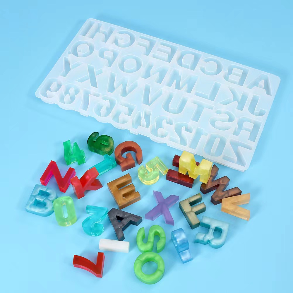 Resin Art Alphabet - المنزل ديكور ذاتي الصنع 1 قطعة