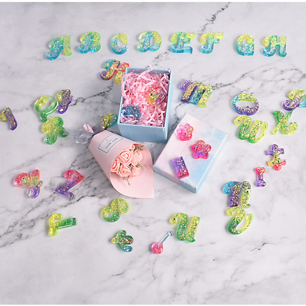 الأبجدية الايبوكسي الراتنج قال - مراجعة Resin Art Alphabet وسعره