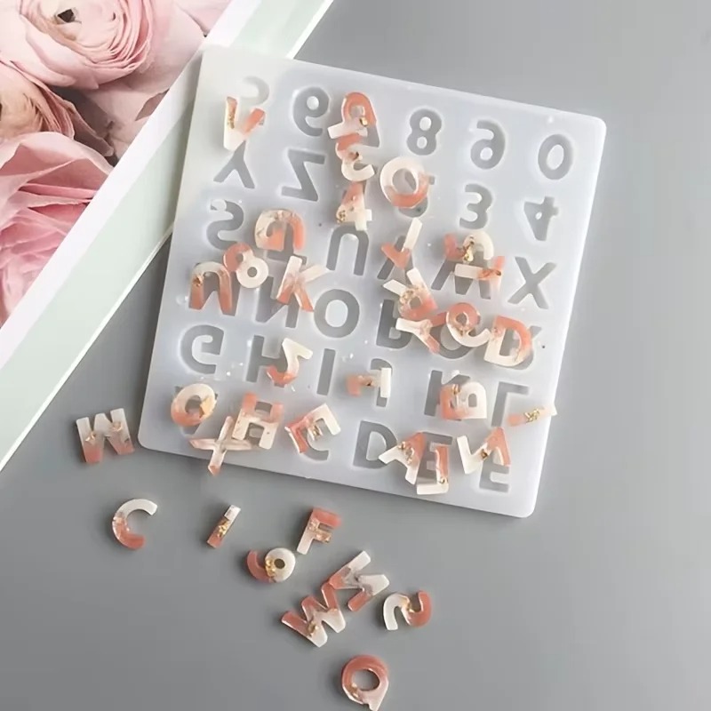 صغيرة 26 حرف كبير الراتنج قالب - مراجعة Resin Art Alphabet وسعره