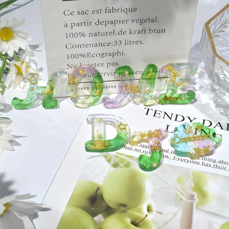 قالب صب الراتنج على شكل مرآة،  - مراجعة Resin Art Alphabet وسعره