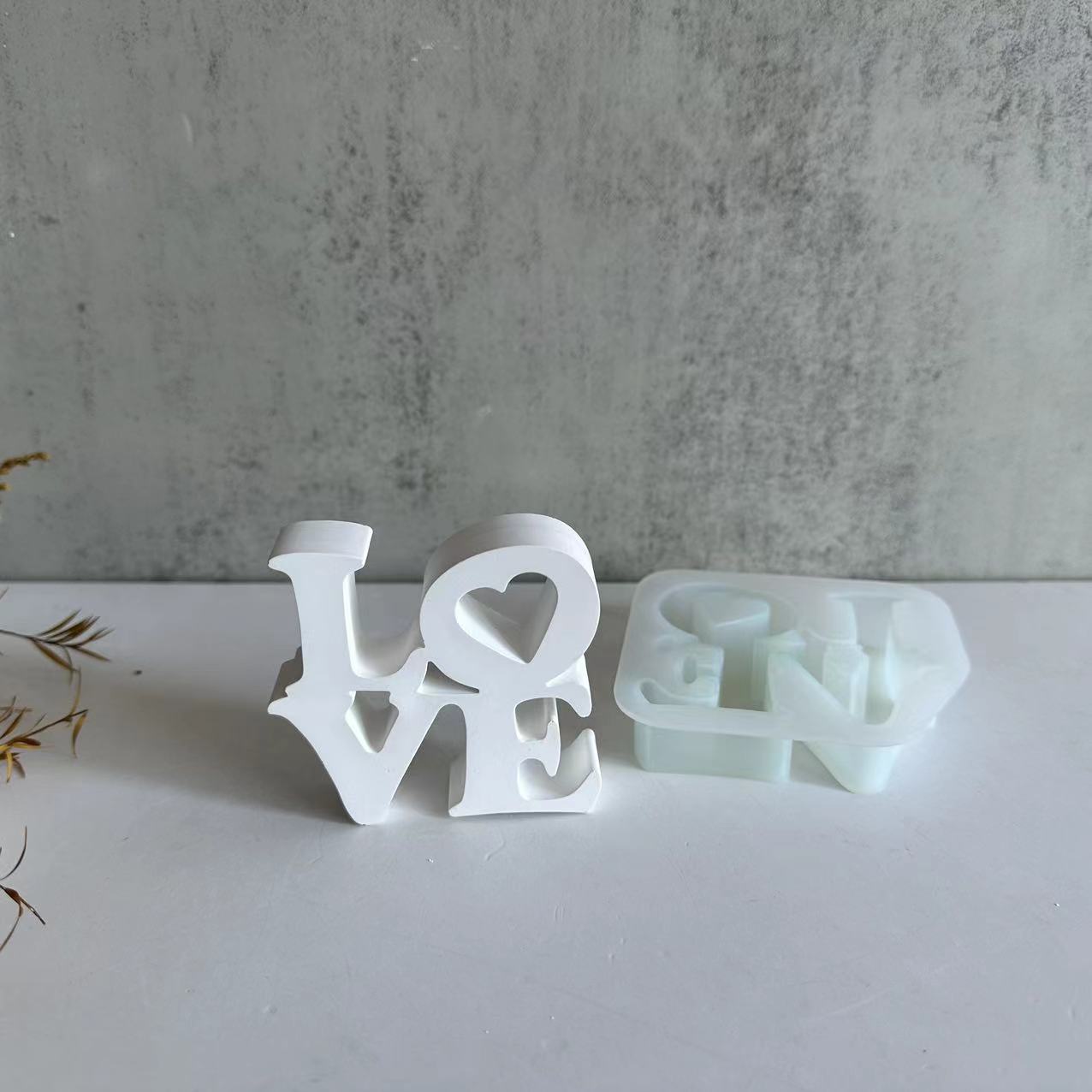 رسالة الحب قالب من السيليكون ل - مراجعة Resin Art Alphabet وسعره