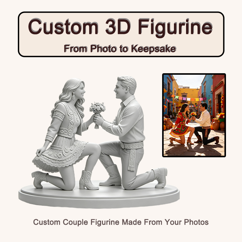 تمثال زوجين مطبوع بتقنية ثلاثي - مراجعة Resin Art Wedding Gift وسعره
