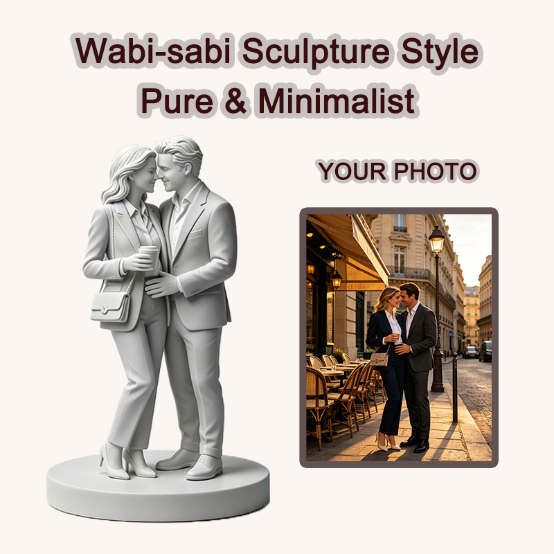 تمثال زوجين مطبوع بتقنية ثلاثي - مراجعة Resin Art Wedding Gift وسعره