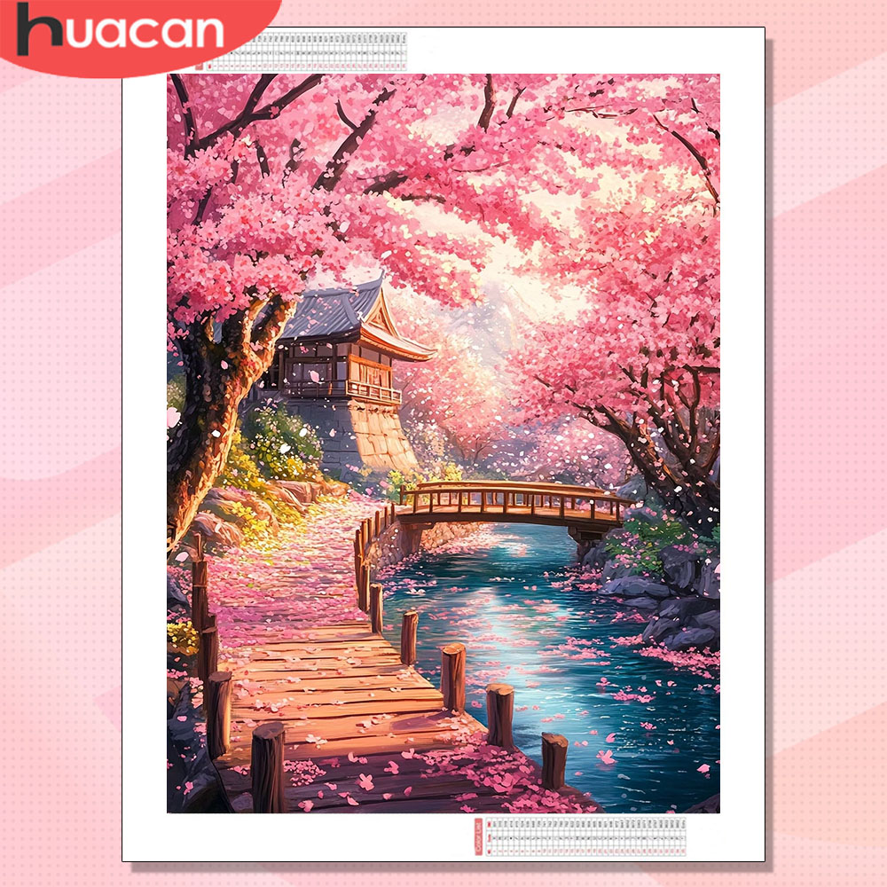 لوحة فنية ماسية من HUACAN لمنظ - مراجعة Resin Art Wallpaper وسعره