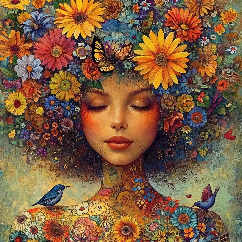 RUOPOTY الفن الماس اللوحة زهرة - مراجعة Resin Art Wallpaper وسعره