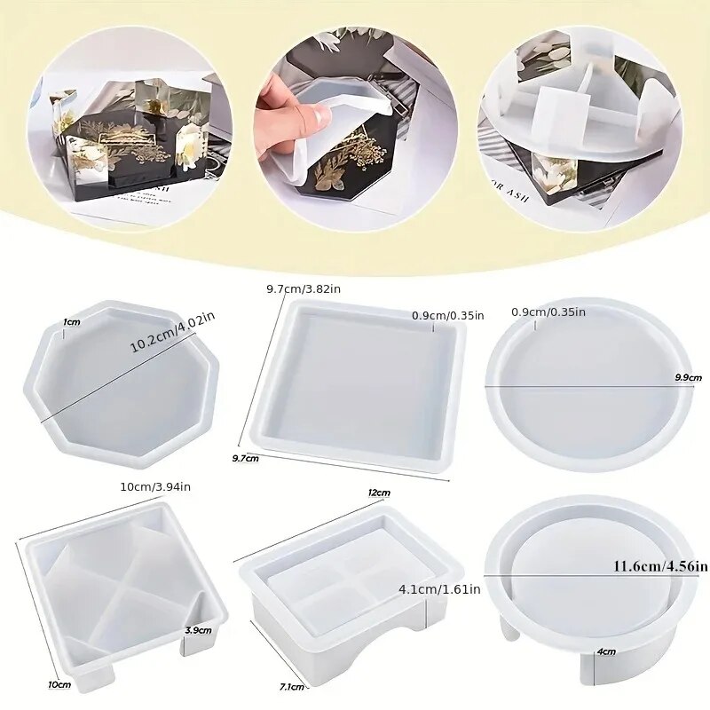 تتضمن مجموعة قوالب راتينج كوست - مراجعة Resin Art Case وسعره