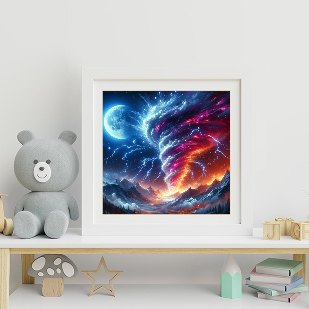 لوحة فنية جدارية مرصعة بالألما - مراجعة Resin Art Wallpaper وسعره